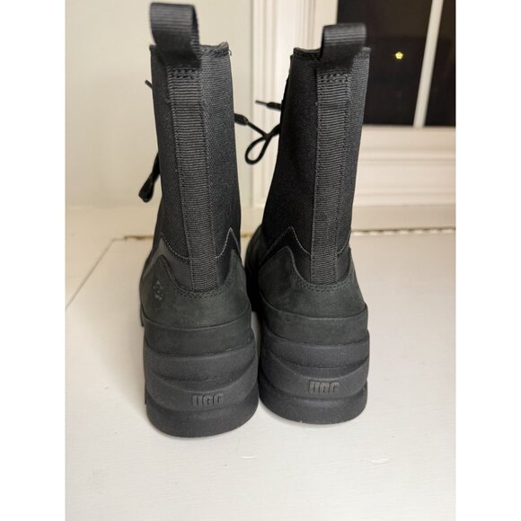 NEW UGG The Lug Platform Lace Up Combat Waterproof Boot Black W US 9.5 $140 [jb] - Picture 10 of 14
